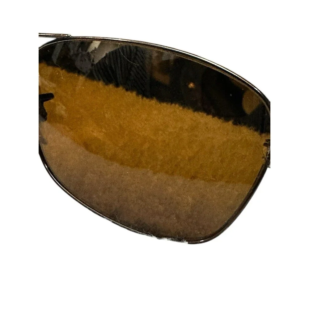 Vintage RAY BAN SUNGLASSES Circa 2005 RB8302 Made n Italy Brown Frame Amber Lens